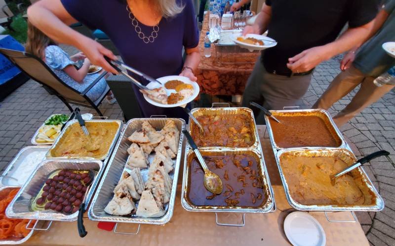 Himalayan Restaurant outdoor catering setup