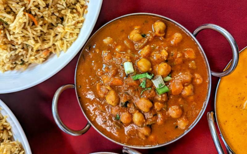 Vegan dishes at Himalayan Restaurant