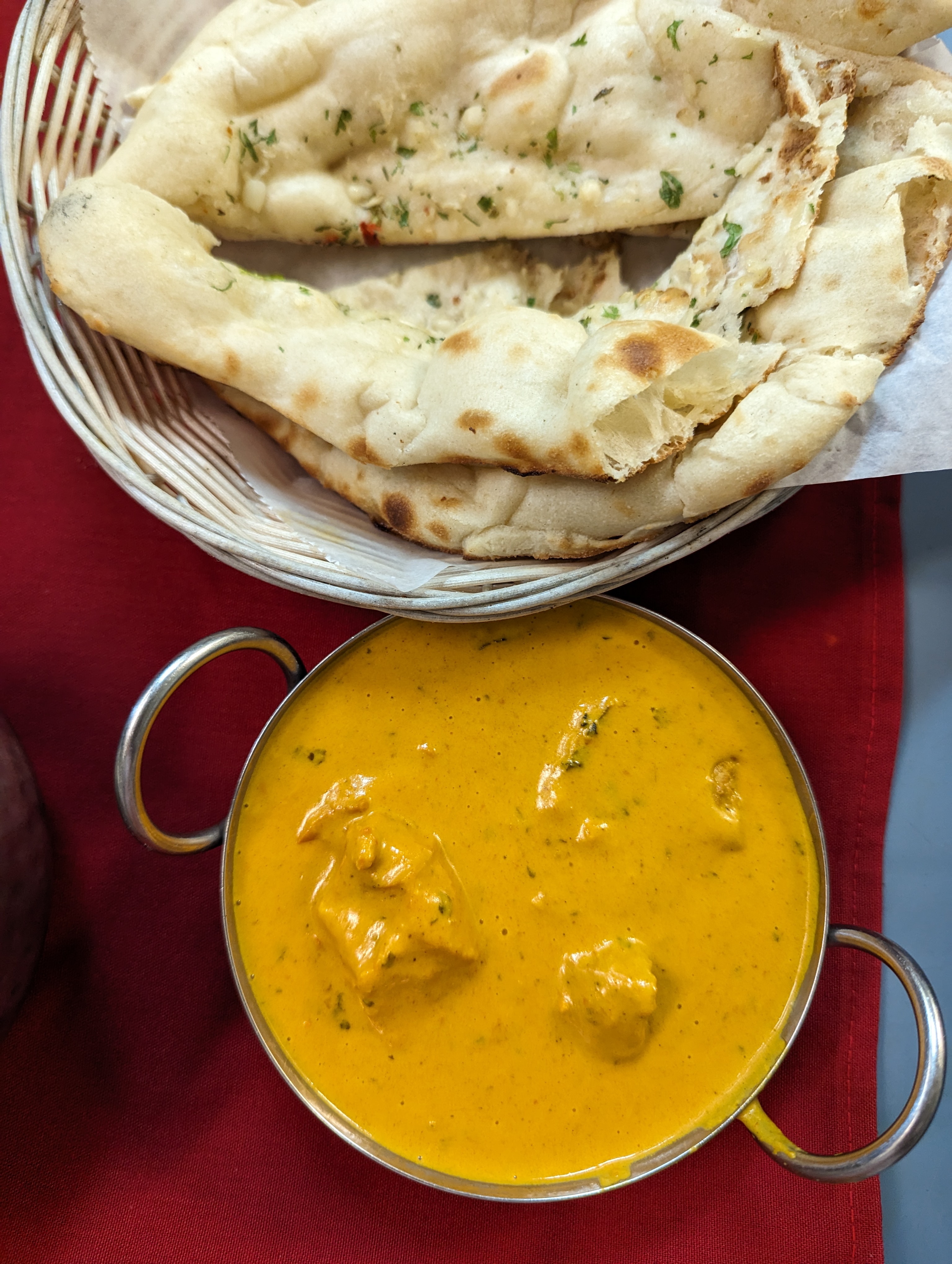 Chicken Tikka Masala in a rich tomato cream sauce