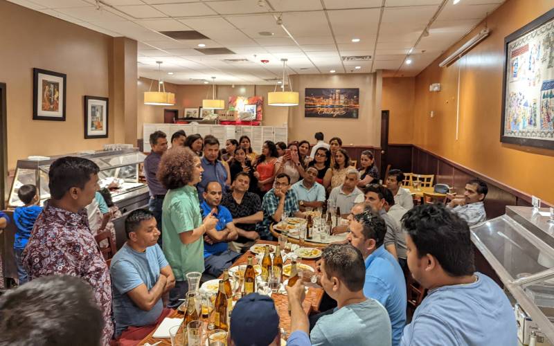 Community gathering at Himalayan Restaurant